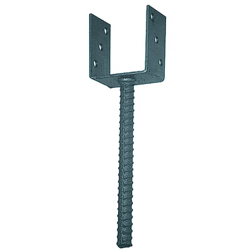 Pied de poteau à sceller type U 90 mm 20 x 250 mm